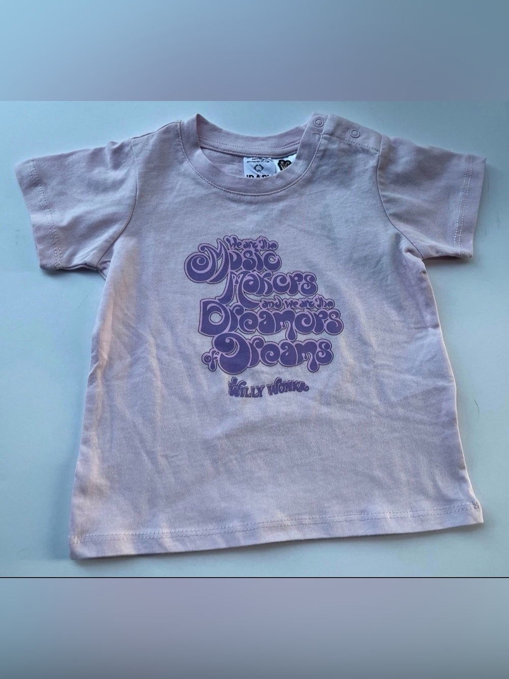 Willy Wonka & the Chocolate Factory pink t-shirt - baby size 12-18 months